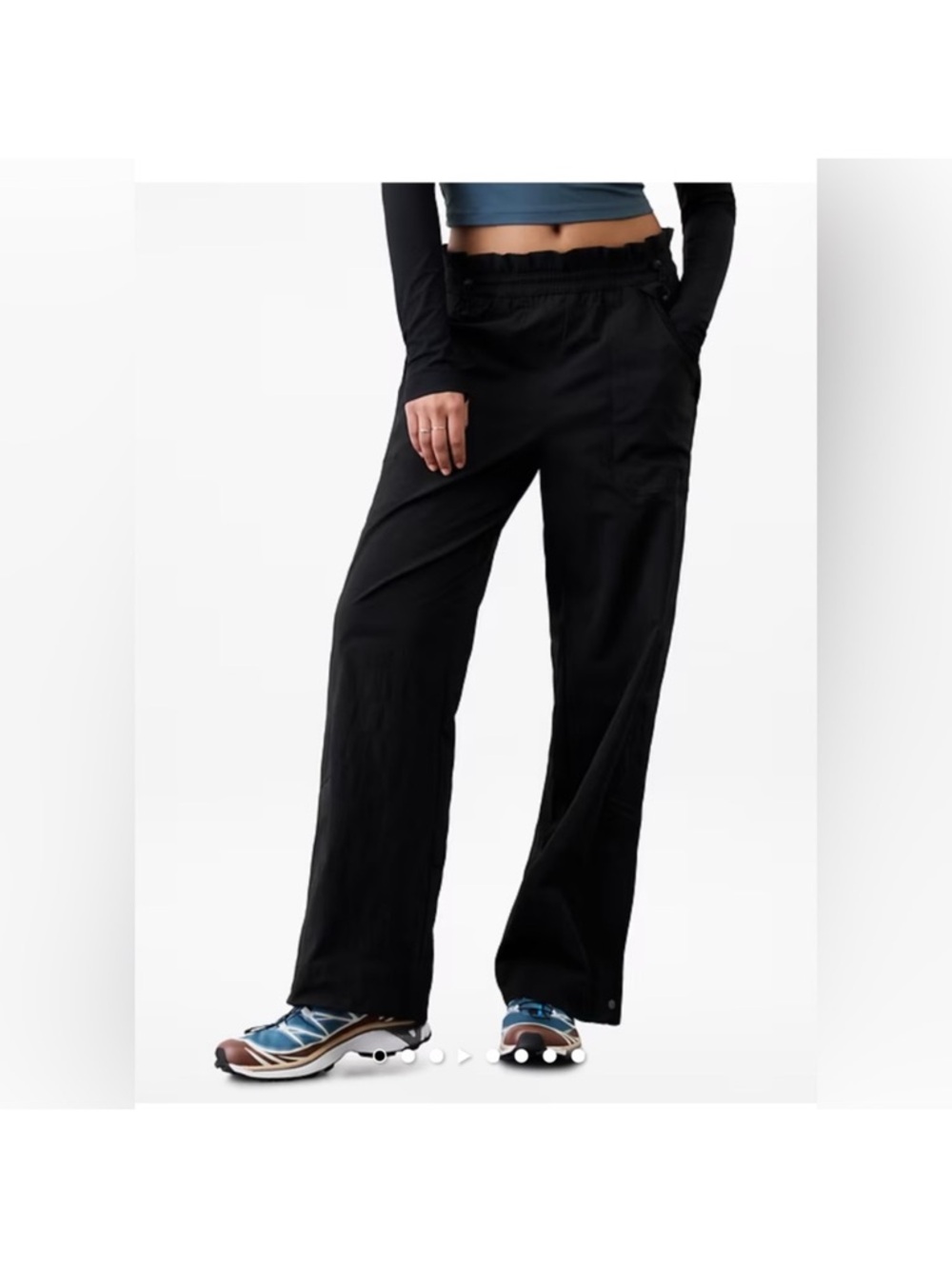 NWT Athleta Trekkie Parachute Black pants